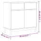 vidaXL Aparador FLAM madera maciza de pino 80x40x80 cm vidaXL Aparador FLAM madera maciza de pino 80x40x80 cm