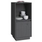 vidaXL Aparador de madera maciza de pino gris 38x35x80 cm vidaXL Aparador de madera maciza de pino gris 38x35x80 cm