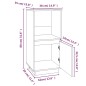 vidaXL Aparador de madera maciza de pino gris 38x35x80 cm vidaXL Aparador de madera maciza de pino gris 38x35x80 cm