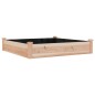 vidaXL Jardinera arriate con forro madera maciza abeto 120x60x25 cm vidaXL Jardinera arriate con forro madera maciza abeto 120x60x25 cm