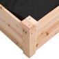 vidaXL Jardinera arriate con forro madera maciza abeto 120x60x25 cm vidaXL Jardinera arriate con forro madera maciza abeto 120x60x25 cm
