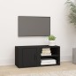 vidaXL Mueble para TV madera contrachapada negro 80x31,5x36 cm vidaXL Mueble para TV madera contrachapada negro 80x31,5x36 cm