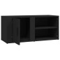 vidaXL Mueble para TV madera contrachapada negro 80x31,5x36 cm vidaXL Mueble para TV madera contrachapada negro 80x31,5x36 cm