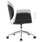 vidaXL Sillas de comedor giratorias 4 unidades cuero sintético negro vidaXL Sillas de comedor giratorias 4 unidades cuero sintético negro
