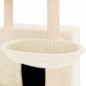 vidaXL Rascador para gatos con postes de sisal color crema 132 cm vidaXL Rascador para gatos con postes de sisal color crema 132 cm
