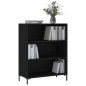 vidaXL Estantería madera de ingeniería negro 69,5x32,5x90 cm vidaXL Estantería madera de ingeniería negro 69,5x32,5x90 cm
