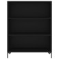 vidaXL Estantería madera de ingeniería negro 69,5x32,5x90 cm vidaXL Estantería madera de ingeniería negro 69,5x32,5x90 cm