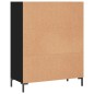 vidaXL Estantería madera de ingeniería negro 69,5x32,5x90 cm vidaXL Estantería madera de ingeniería negro 69,5x32,5x90 cm