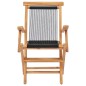 vidaXL Sillas de jardín plegables 2 uds madera maciza de teca y cuerda vidaXL Sillas de jardín plegables 2 uds madera maciza de teca y cuerda