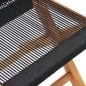 vidaXL Sillas de jardín plegables 2 uds madera maciza de teca y cuerda vidaXL Sillas de jardín plegables 2 uds madera maciza de teca y cuerda