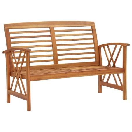 vidaXL Banco de jardín madera de acacia maciza 119 cm
