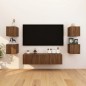 vidaXL Mueble para TV de pared roble marrón 30,5x30x30 cm
