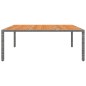 vidaXL Mesa de jardín madera acacia ratán sintético gris 200x150x75 cm vidaXL Mesa de jardín madera acacia ratán sintético gris 200x150x75 cm
