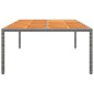 vidaXL Mesa de jardín madera acacia ratán sintético gris 200x150x75 cm vidaXL Mesa de jardín madera acacia ratán sintético gris 200x150x75 cm