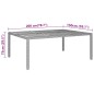 vidaXL Mesa de jardín madera acacia ratán sintético gris 200x150x75 cm vidaXL Mesa de jardín madera acacia ratán sintético gris 200x150x75 cm