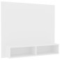 vidaXL Mueble de TV de pared madera contrachapada blanco 102x23,5x90cm