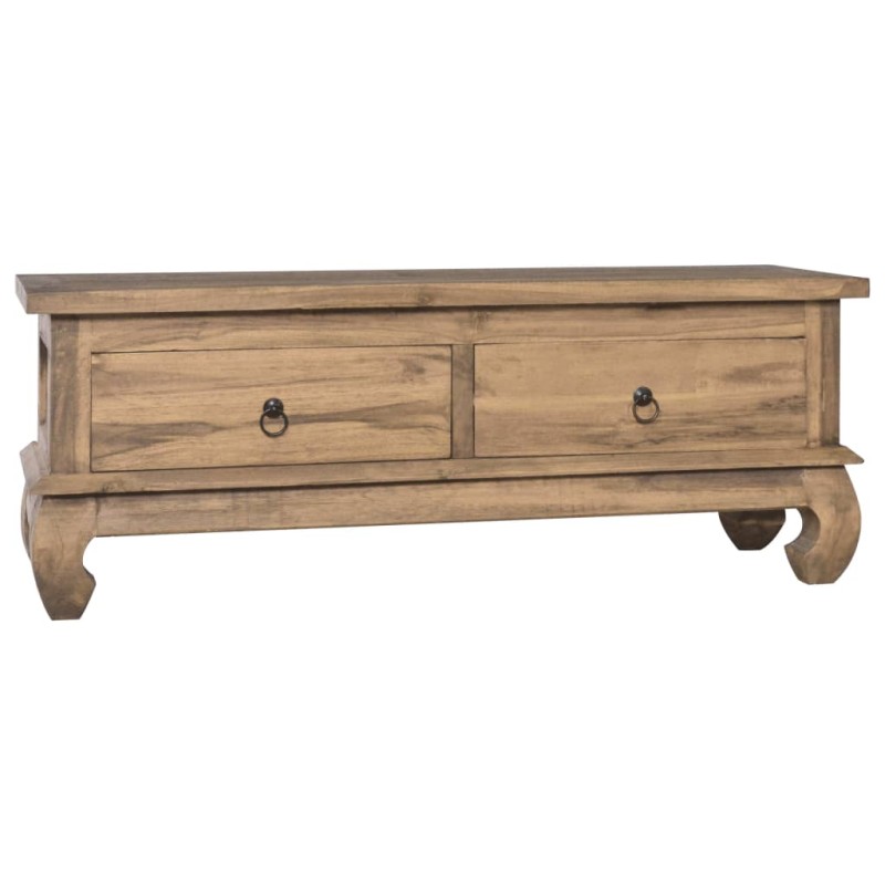 vidaXL Mueble para TV de madera maciza de teca 110x35x40 cm vidaXL Mueble para TV de madera maciza de teca 110x35x40 cm