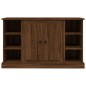 vidaXL Aparador de madera contrachapada roble marrón 100x35,5x60 cm vidaXL Aparador de madera contrachapada roble marrón 100x35,5x60 cm