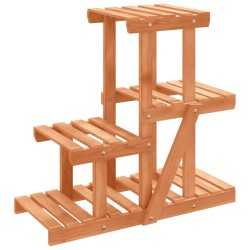 vidaXL Soporte para flores madera maciza de abeto 58x25x51 cm