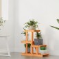 vidaXL Soporte para flores madera maciza de abeto 58x25x51 cm vidaXL Soporte para flores madera maciza de abeto 58x25x51 cm