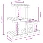 vidaXL Soporte para flores madera maciza de abeto 58x25x51 cm vidaXL Soporte para flores madera maciza de abeto 58x25x51 cm