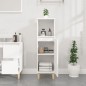 vidaXL Armario de baño madera contrachapada blanco 30x30x100 cm vidaXL Armario de baño madera contrachapada blanco 30x30x100 cm