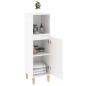 vidaXL Armario de baño madera contrachapada blanco 30x30x100 cm vidaXL Armario de baño madera contrachapada blanco 30x30x100 cm