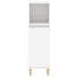 vidaXL Armario de baño madera contrachapada blanco 30x30x100 cm vidaXL Armario de baño madera contrachapada blanco 30x30x100 cm