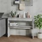 vidaXL Mesa consola madera contrachapada gris hormigón 102x30x80 cm vidaXL Mesa consola madera contrachapada gris hormigón 102x30x80 cm