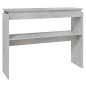 vidaXL Mesa consola madera contrachapada gris hormigón 102x30x80 cm vidaXL Mesa consola madera contrachapada gris hormigón 102x30x80 cm
