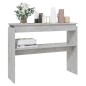 vidaXL Mesa consola madera contrachapada gris hormigón 102x30x80 cm vidaXL Mesa consola madera contrachapada gris hormigón 102x30x80 cm
