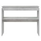 vidaXL Mesa consola madera contrachapada gris hormigón 102x30x80 cm vidaXL Mesa consola madera contrachapada gris hormigón 102x30x80 cm