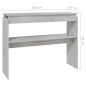 vidaXL Mesa consola madera contrachapada gris hormigón 102x30x80 cm vidaXL Mesa consola madera contrachapada gris hormigón 102x30x80 cm