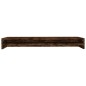 vidaXL Soporte monitor madera contrachapada roble ahumado 100x24x13 cm vidaXL Soporte monitor madera contrachapada roble ahumado 100x24x13 cm