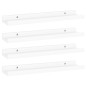 vidaXL Estantes de pared 4 unidades blanco 40x9x3 cm vidaXL Estantes de pared 4 unidades blanco 40x9x3 cm