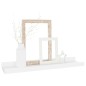 vidaXL Estantes de pared 4 unidades blanco 40x9x3 cm vidaXL Estantes de pared 4 unidades blanco 40x9x3 cm