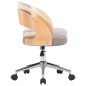 vidaXL Sillas comedor giratorias 6 uds madera curvada tela gris taupe vidaXL Sillas comedor giratorias 6 uds madera curvada tela gris taupe