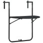 vidaXL Mesa balcón colgante plástico aspecto ratán negro 60x64x83,5 cm vidaXL Mesa balcón colgante plástico aspecto ratán negro 60x64x83,5 cm