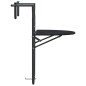 vidaXL Mesa balcón colgante plástico aspecto ratán negro 60x64x83,5 cm vidaXL Mesa balcón colgante plástico aspecto ratán negro 60x64x83,5 cm