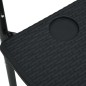 vidaXL Mesa balcón colgante plástico aspecto ratán negro 60x64x83,5 cm vidaXL Mesa balcón colgante plástico aspecto ratán negro 60x64x83,5 cm