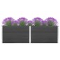 vidaXL Arriate elevado de WPC gris 200x100x91 cm vidaXL Arriate elevado de WPC gris 200x100x91 cm