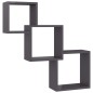 vidaXL Estante pared de cubo contrachapada negro brillo 68x15x68 cm vidaXL Estante pared de cubo contrachapada negro brillo 68x15x68 cm