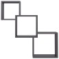 vidaXL Estante pared de cubo contrachapada negro brillo 68x15x68 cm vidaXL Estante pared de cubo contrachapada negro brillo 68x15x68 cm