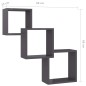 vidaXL Estante pared de cubo contrachapada negro brillo 68x15x68 cm vidaXL Estante pared de cubo contrachapada negro brillo 68x15x68 cm