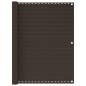 vidaXL Toldo para balcón HDPE marrón 120x500 cm vidaXL Toldo para balcón HDPE marrón 120x500 cm