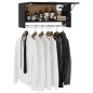 vidaXL Armario de madera contrachapada negro 70x32,5x35 cm vidaXL Armario de madera contrachapada negro 70x32,5x35 cm