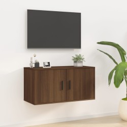vidaXL Mueble para TV de pared roble marrón 80x34,5x40 cm