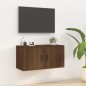 vidaXL Mueble para TV de pared roble marrón 80x34,5x40 cm