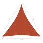 vidaXL Toldo de vela HDPE terracota 160 g/m² 4x4x4 m vidaXL Toldo de vela HDPE terracota 160 g/m² 4x4x4 m
