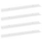 vidaXL Estantes de pared 4 unidades blanco 80x9x3 cm vidaXL Estantes de pared 4 unidades blanco 80x9x3 cm